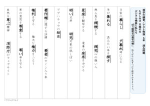 【光村図書】６年漢字プリント　１学期⑤　